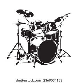 A drummer musician drumming