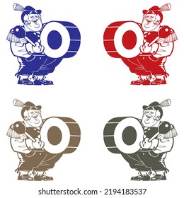 Drummer On Parade Dressed In Parade Uniform Vector Illustration
