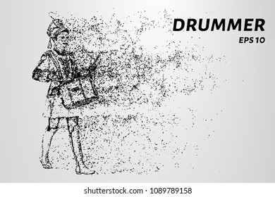 The drummer of the particles. From drummer tears off part of the wind.