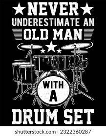 Drummer Vector Graphic t shirt design