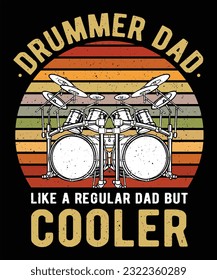 Drummer Vector Graphic t shirt design