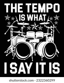 Drummer Vector Graphic t shirt design