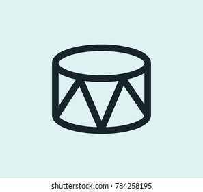 Drummers icon line isolated on clean background. Percussion concept drawing icon line in modern style. Vector illustration for your web site mobile logo app UI design.