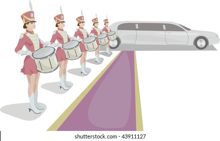 Drummers meet a celebrity