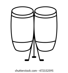 drumps music instrument isolated vector illustration design