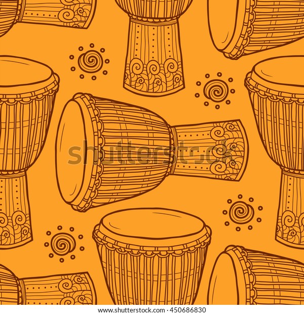 Drums African Drums Percussion Stock Vector (Royalty Free) 450686830 ...