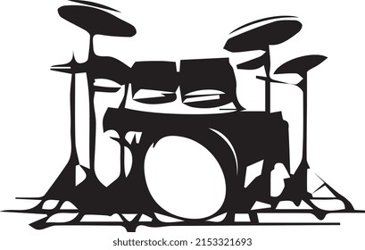  vector de ilustración de conjunto de tambores
