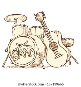 Drums And Guitar