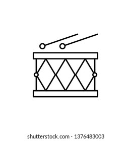 drums icon. Element of carnival and amusement icon. Thin line icon for website design and development, app development. Premium icon