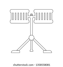 drums icon. Element of zoo for mobile concept and web apps icon. Outline, thin line icon for website design and development, app development