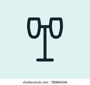 Drums icon line isolated on clean background. Bongo concept drawing icon line in modern style. Vector illustration for your web site mobile logo app UI design.