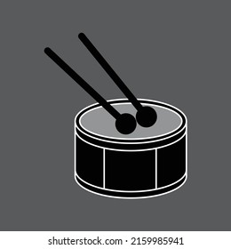 Drums icon. on white background