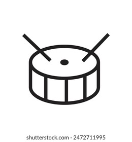 Drums Icon, Perfect for Music and Percussion Graphics