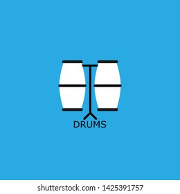 drums icon sign signifier vector