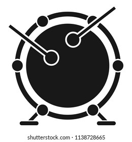 Drums icon. Simple illustration of drums vector icon for web design isolated on white background