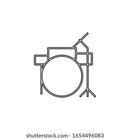 drums icon. Simple thin line, outline vector of web icons for ui and ux, website or mobile application