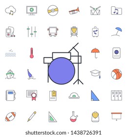 Drums icon. Universal set of web for website design and development, app development