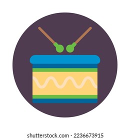 drums icon vector image with white background