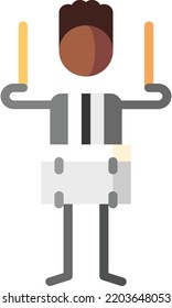 drums isolated design element stock illustration. Vector on a white background