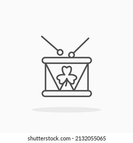 Drums line icon. Editable stroke and pixel perfect. Can be used for digital product, presentation, print design and more.