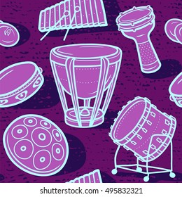  Drums. Musical background. Percussion.