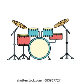 drums musical instrument to play music