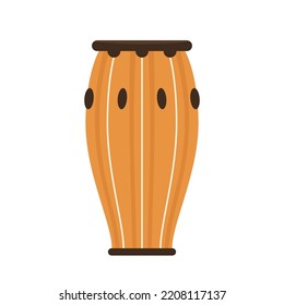 Drums for percussion, drums for playing with hands. Drums vector.