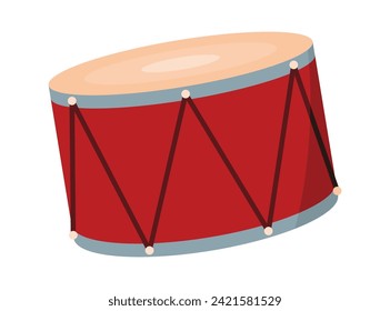 Drums and percussion vector flat illustrations isolated over white background, music instruments shop