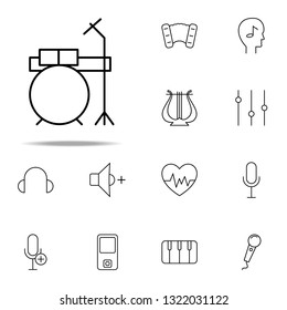 drums set icon. Music icons universal set for web and mobile
