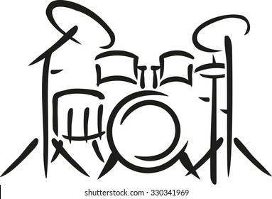 Drums sketch style