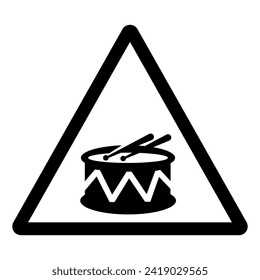 Drums Symbol Sign,Vector Illustration, Isolate On White Background Label. EPS10