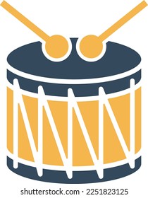 Drums Vector Icon which is suitable for commercial work and easily modify or edit it
