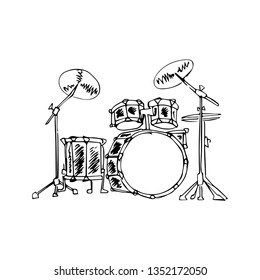 drums vector sketch