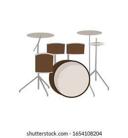 drumset simple illustration vector clip art