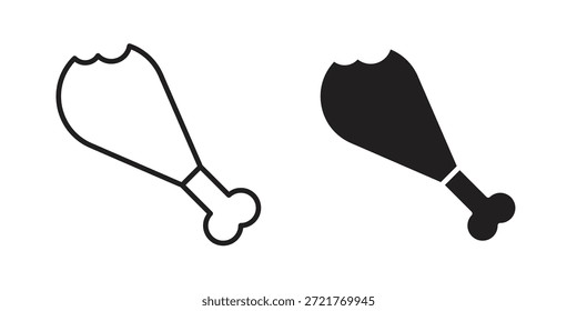 Icono de la mordida del palillo de tambor para su diseño del Sitio web, logotipo, App, UI. EPS10