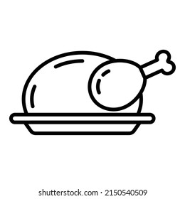 Drumstick Flat Icon Isolated On White Background