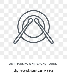 Drumstick icon. Drumstick design concept from Music collection. Simple element vector illustration on transparent background.