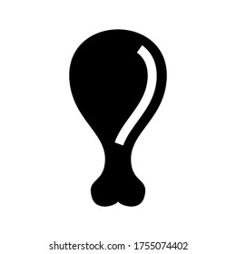 drumstick  icon or logo isolated sign symbol vector illustration - high quality black style vector icons
