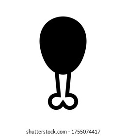 drumstick  icon or logo isolated sign symbol vector illustration - high quality black style vector icons
