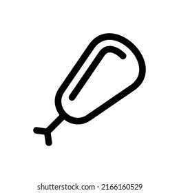 drumstick icon or logo isolated sign symbol vector illustration - high quality black style vector icons

