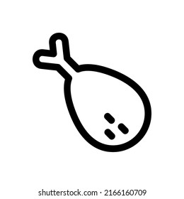 drumstick icon or logo isolated sign symbol vector illustration - high quality black style vector icons
