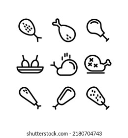 drumstick icon or logo isolated sign symbol vector illustration - Collection of high quality black style vector icons
