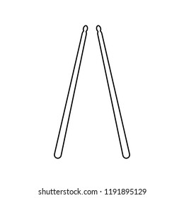 Drumstick icon, vector illustration