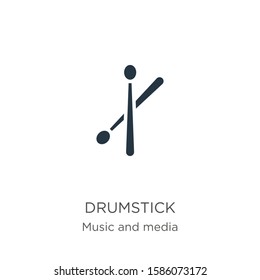 Drumstick icon vector. Trendy flat drumstick icon from music collection isolated on white background. Vector illustration can be used for web and mobile graphic design, logo, eps10