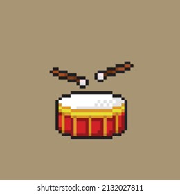 A Drumstick In Pixel Style