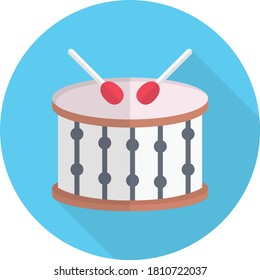 drumstick vector flat color icon 