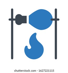 drumstick vector glyph color icon 