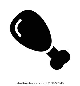 icono plano de glifo vectorial de tambor 