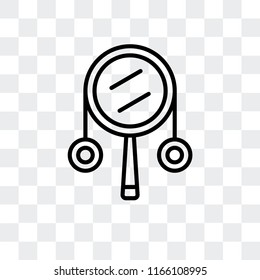 Drumstick vector icon isolated on transparent background, Drumstick logo concept