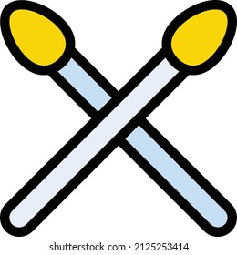 drumstick Vector illustration on a transparent background. Premium quality symbols. Stroke vector icon for concept and graphic design.